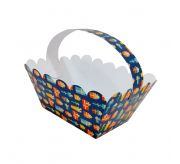 Paper Basket with handle (Gift Pattern)
