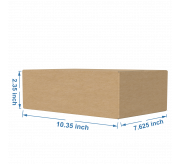 Regular Slotted Box  - 10.3 x 7.5 x 2.3 inch