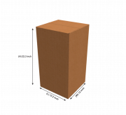 Regular Slotted Box  - 12.2 x 12 x 22.3