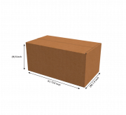 Regular Slotted Box  - 13.6 x 7.5 x 6