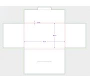 T Type Folding Box - 17.2 x 10.5 x 0.5 (Strong + Kraft)