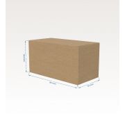 Regular Slotted Box  - 20.5 x 10.2 x 10.6 inch