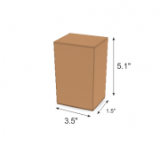 Regular Slotted Box  - 3.5 x 1.5 x 5.1