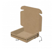 Folding Type Box  - 4.5 x 4 x 1 - inch