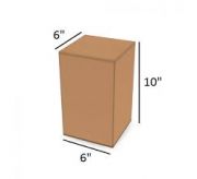 6x6x10 reverse tuck flap box