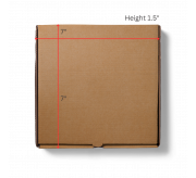 Pizza Box Plain 7" ( 7x7x1.5)
