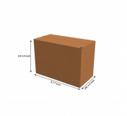 Regular Slotted Box  - 7.5 x 3.5 x 4.6