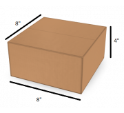 Regular Slotted Box  - 8 x 8 x 4