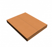 T Type Folding Box - 13.6 x 10.7 x 1 inch (35 x 27.5 x 2.5 CM) (strong+kraft)
