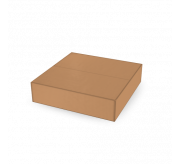 Regular Slotted Box  - 8" x 8 " x 1.5" (Strong + Kraft)