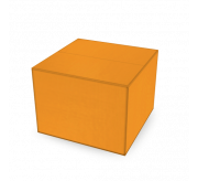 Regular Slotted Box  - 4 x 4 x 3- (heavy duty + cnk)