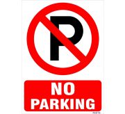 No Parking Signage Board