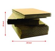24L x 24W - Ply3 - Corrugated Sheets -GSM 100