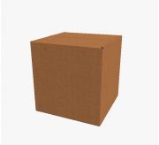 Regular Slotted Box  - 7 x 7 x 7-(Standard kraft)