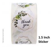 Thank you Sticker - 1.5 Inch (500 Pcs Roll)