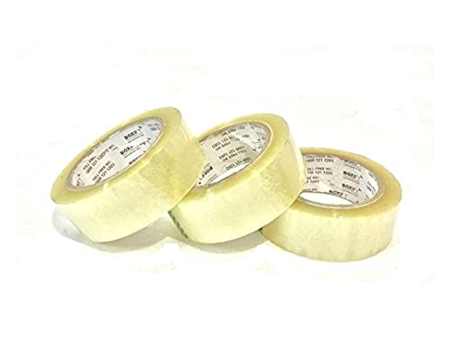 Transparent Self Adhesive BOPP Tape Roll, Packaging Type: Box